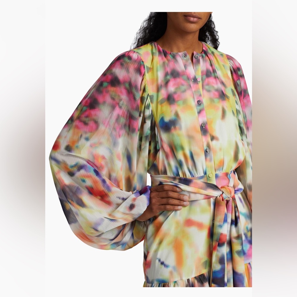 Alexis Leonie Crepe Minidress Iridescent Small - Picture 7 of 16
